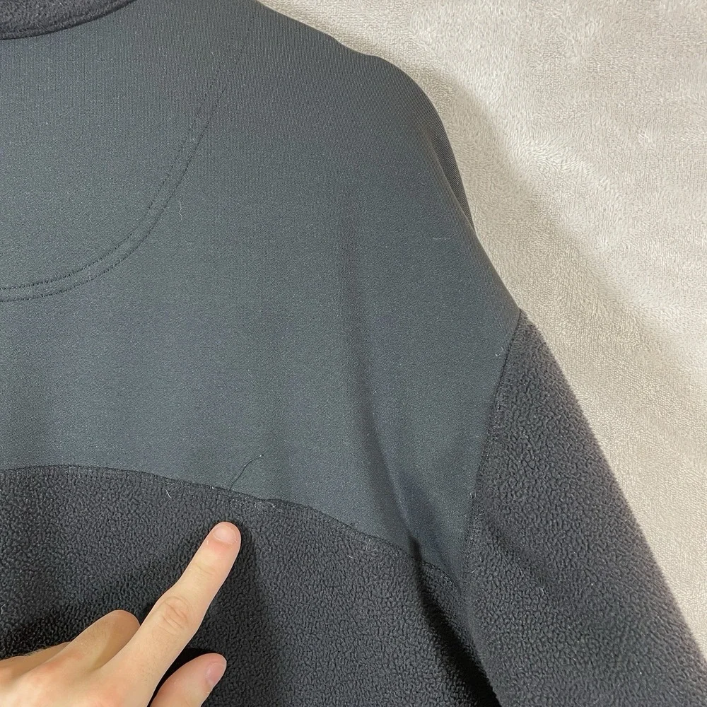 Vtg 90s Nike Center Swoosh Fleece 1/4 Zip Jacket Men 2XL Alpha Project Pockets